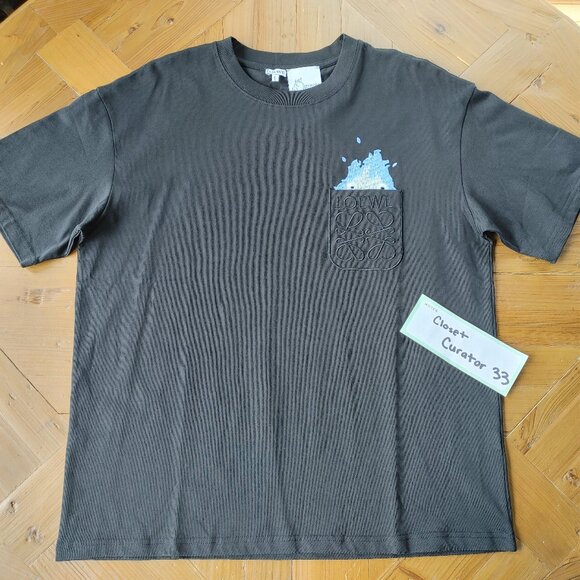 Loewe x Studio Ghibli Howl's Moving Castle Calcifer black t-shirt size L (New) - Picture 6 of 11